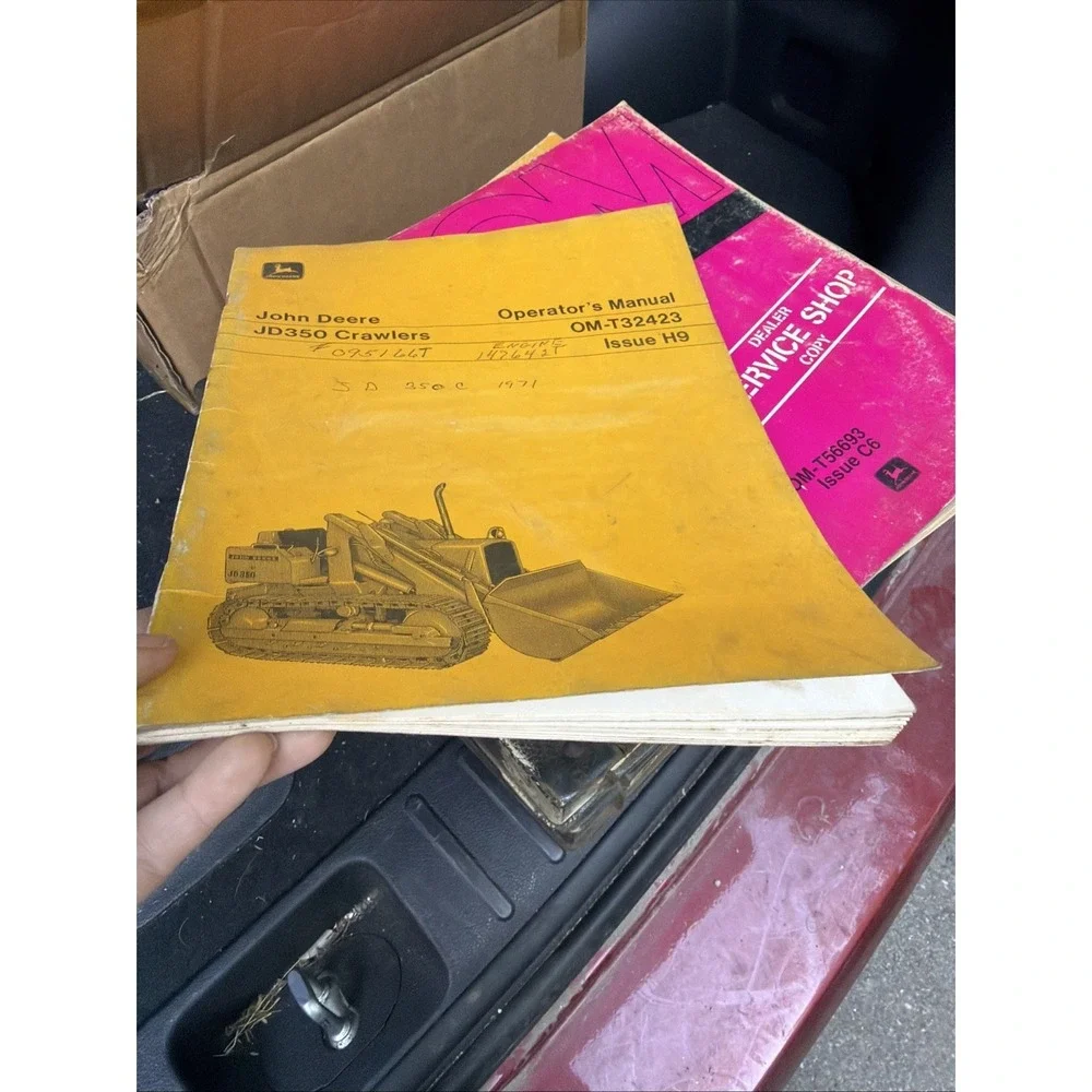 John Deere JD350 Crawlers Operators Manual OM-T32423 Issue H9